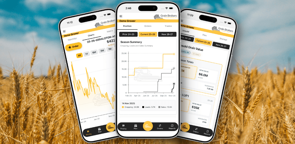 Grain Brokers Australia app preview